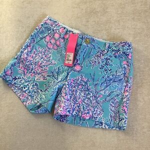 NWT Lilly Pulitzer Callahan Shorts Blue Ibiza Now You Sea Me